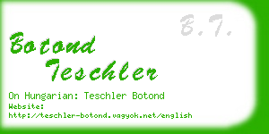 botond teschler business card